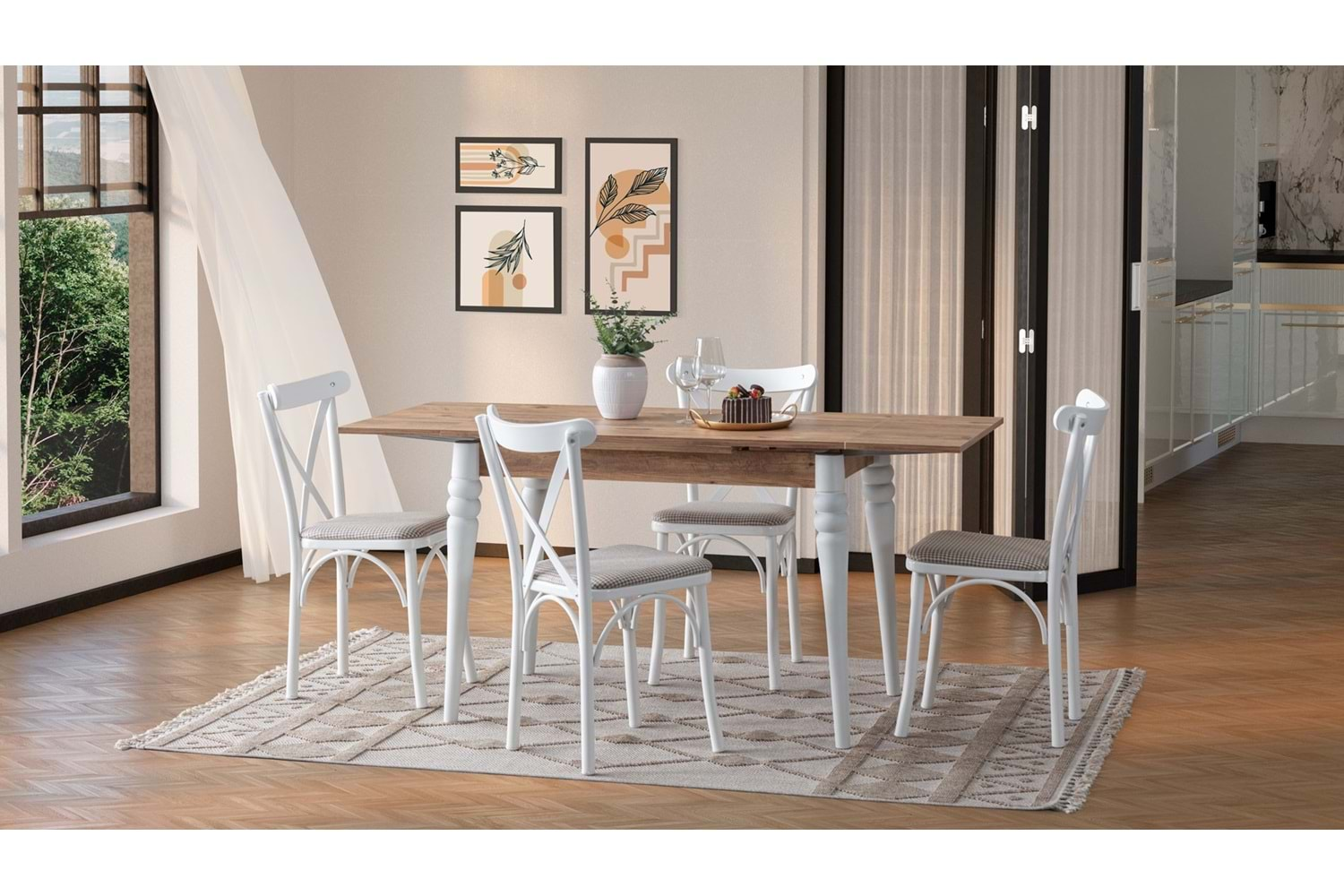 Thonet Mutfak Masa Takımı